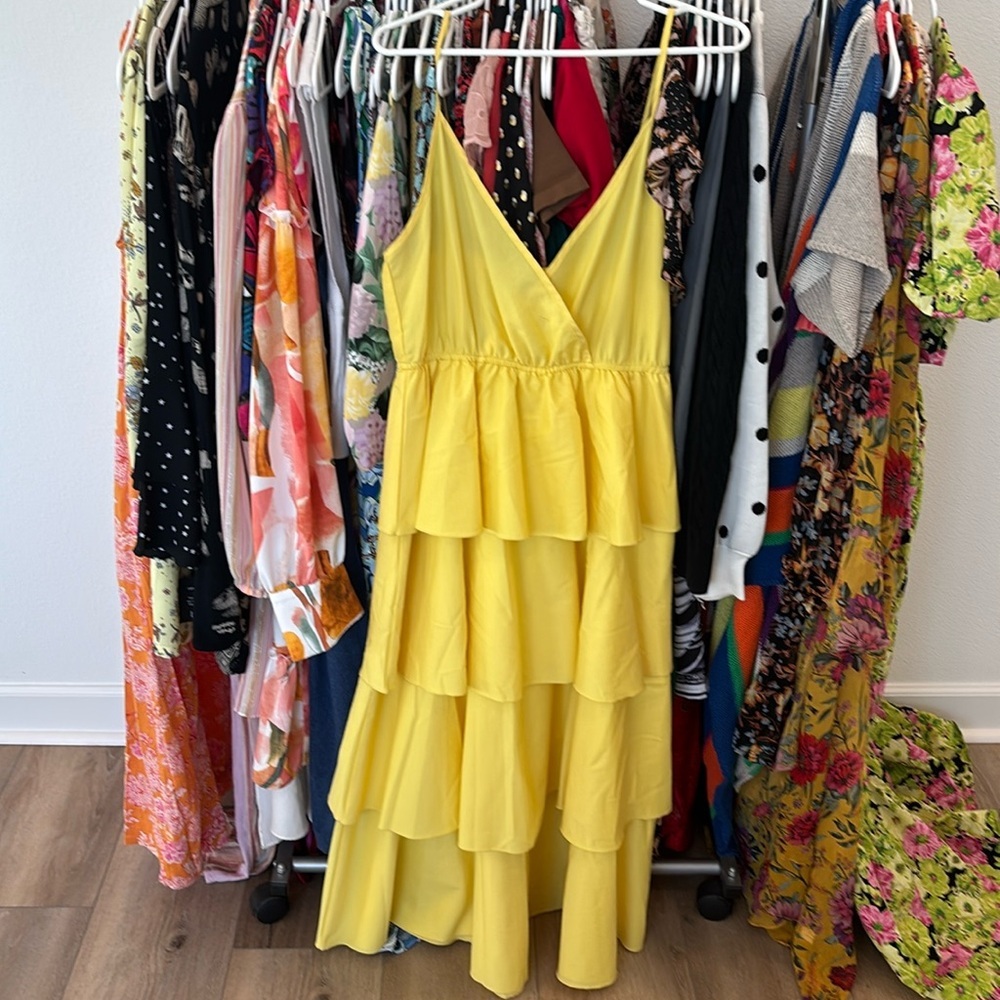 Maxi Layered Ruffled Bohemian Dress